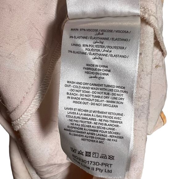 Significant Other Libby Cream Floral Plunge Neck Sleeveless Slip Maxi Dress Sz 8 - Picture 9 of 16